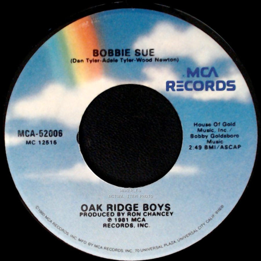 Oak Ridge Boys - Bobbie Sue / Live In Love (Steve Sanders) side A