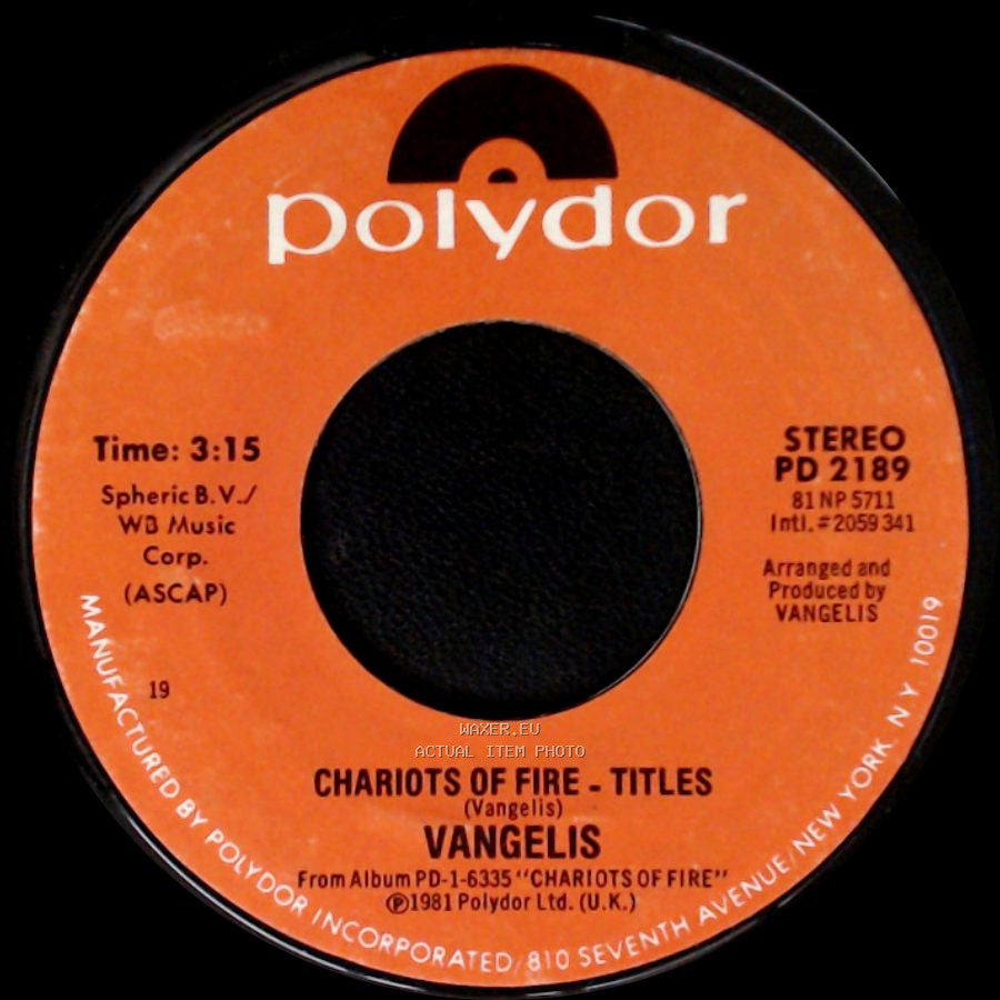 Vangelis - Eric's Theme / Chariots Of Fire - Titles side B