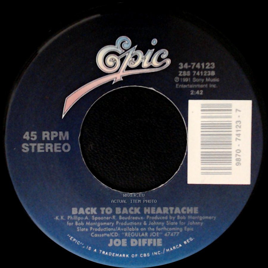 Joe Diffie - Back To Back Heartache / Is It Cold In Here side A