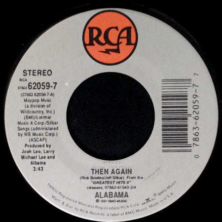 Alabama - Then Again / Hats Off side A