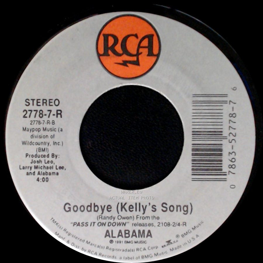Alabama - Down Home / Goodbye (Kelly's Song) side A