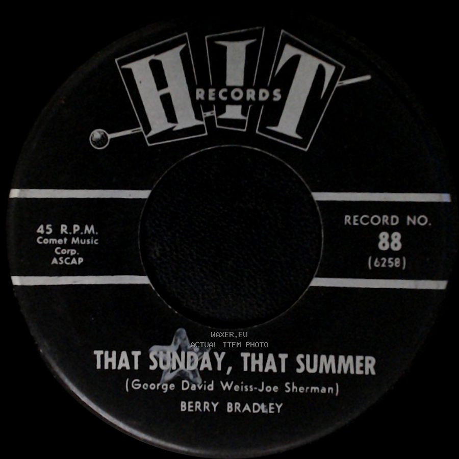 Jimmy Wayne And Betty / Berry Bradley - Don't Think Twice, It's All Right / That Sunday, That Summer side B