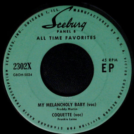 Freddy Martin / Frankie Laine - Blue Moon (Voc) / River St. Marie (Voc) / My Melancholy Baby / Coquette side B