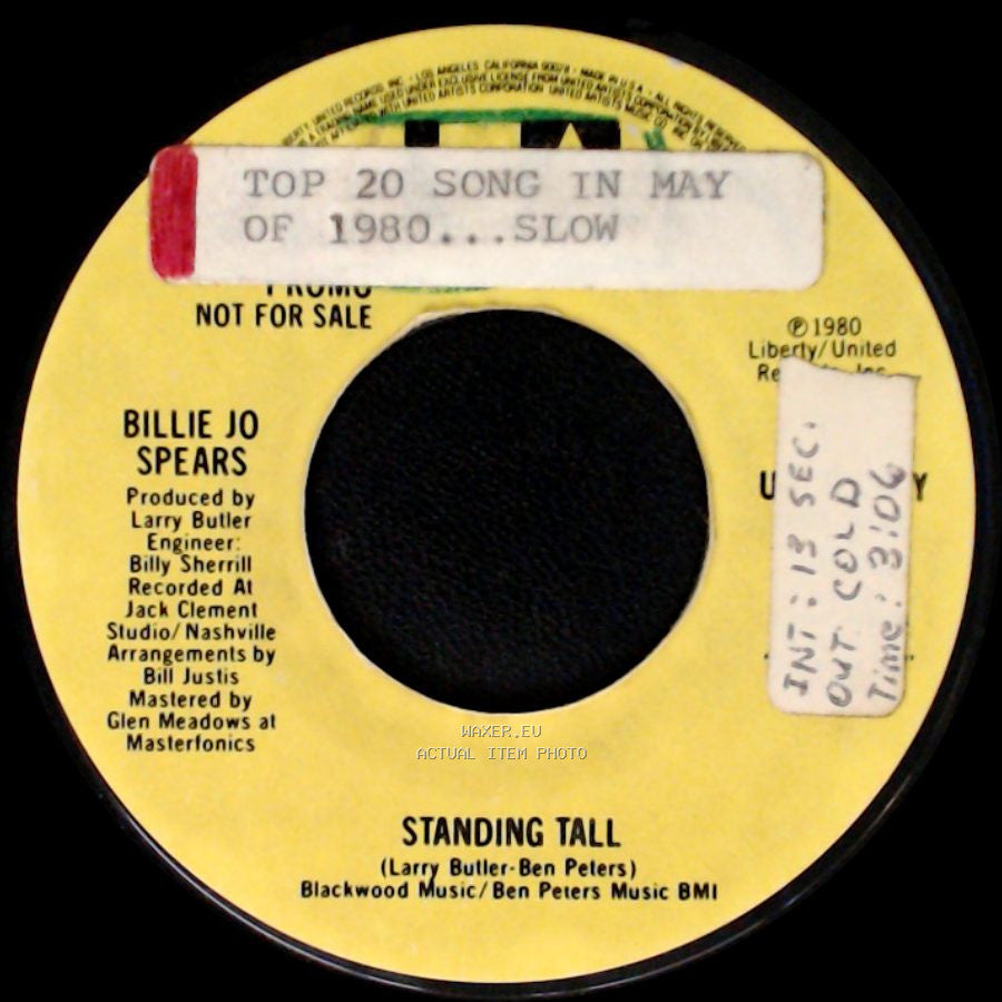 Billie Jo Spears - Standing Tall / Standing Tall side A