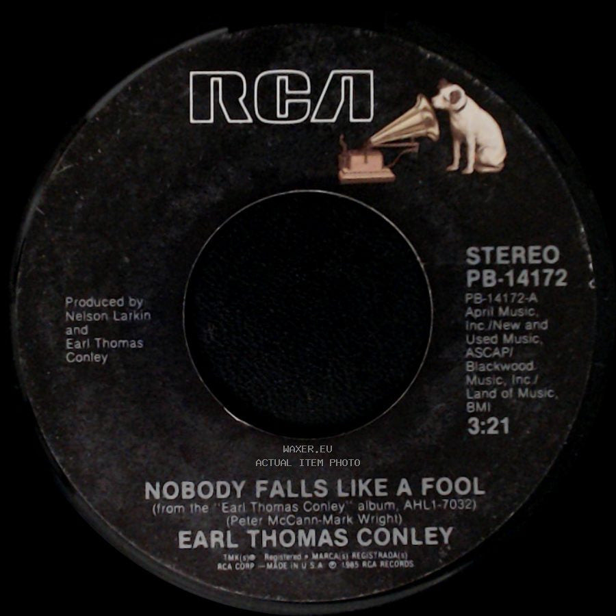 Earl Thomas Conley - Nobody Falls Like A Fool / Silent Treatment side A