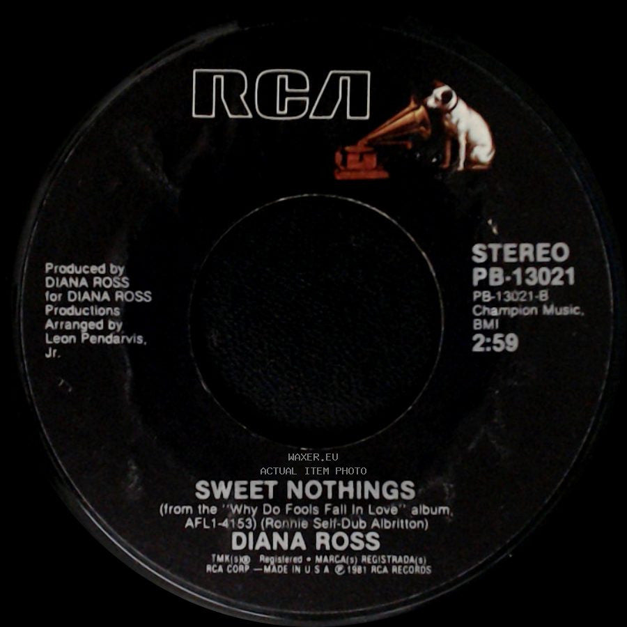 Diana Ross - Mirror, Mirror / Sweet Nothings side B