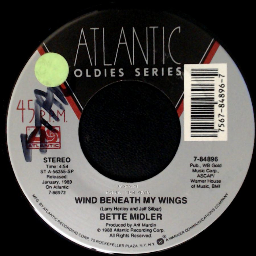 Bette Midler - Wind Beneath My Wings / Under The Boardwalk side A