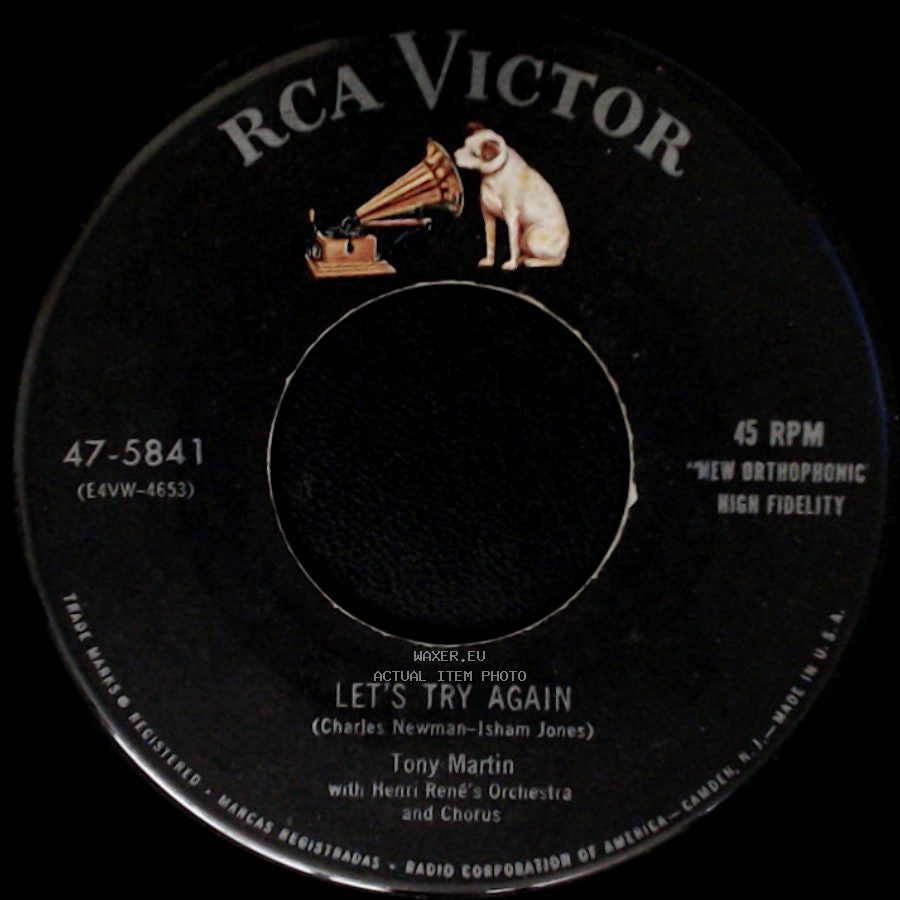 Tony Martin / Tony Martin With Henri René's Orchestra And Chorus - Let's Try Again / Uno side A