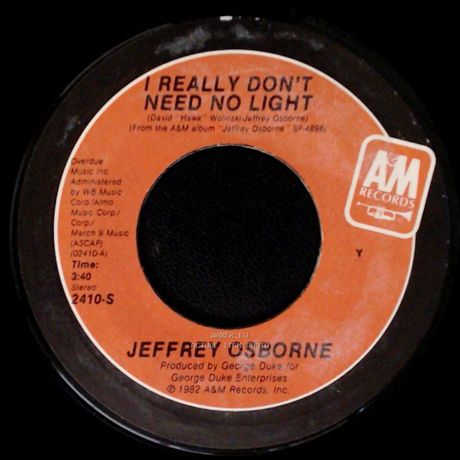 Jeffrey Osborne - One Million Kisses / I Really Don't Need No Light side A