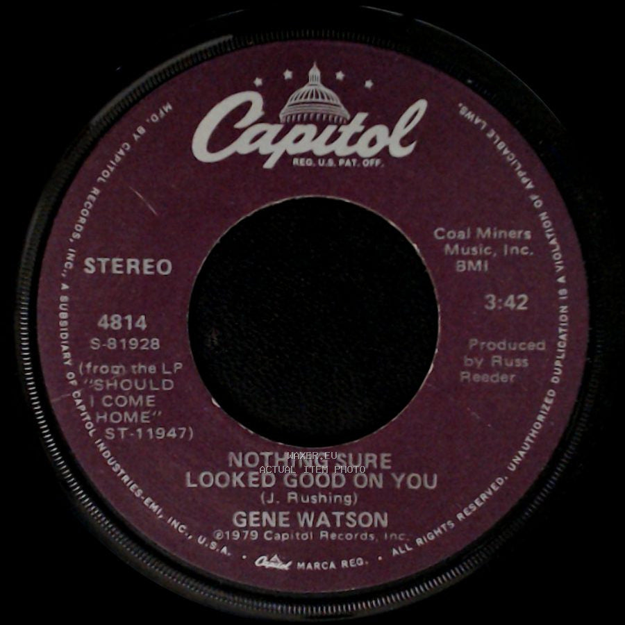 Gene Watson - Nothing Sure Looked Good On You / The Beer At Dorsey's Bar side A
