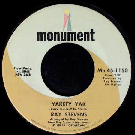 Ray Stevens - Yakety Yak / Along Came Jones side A