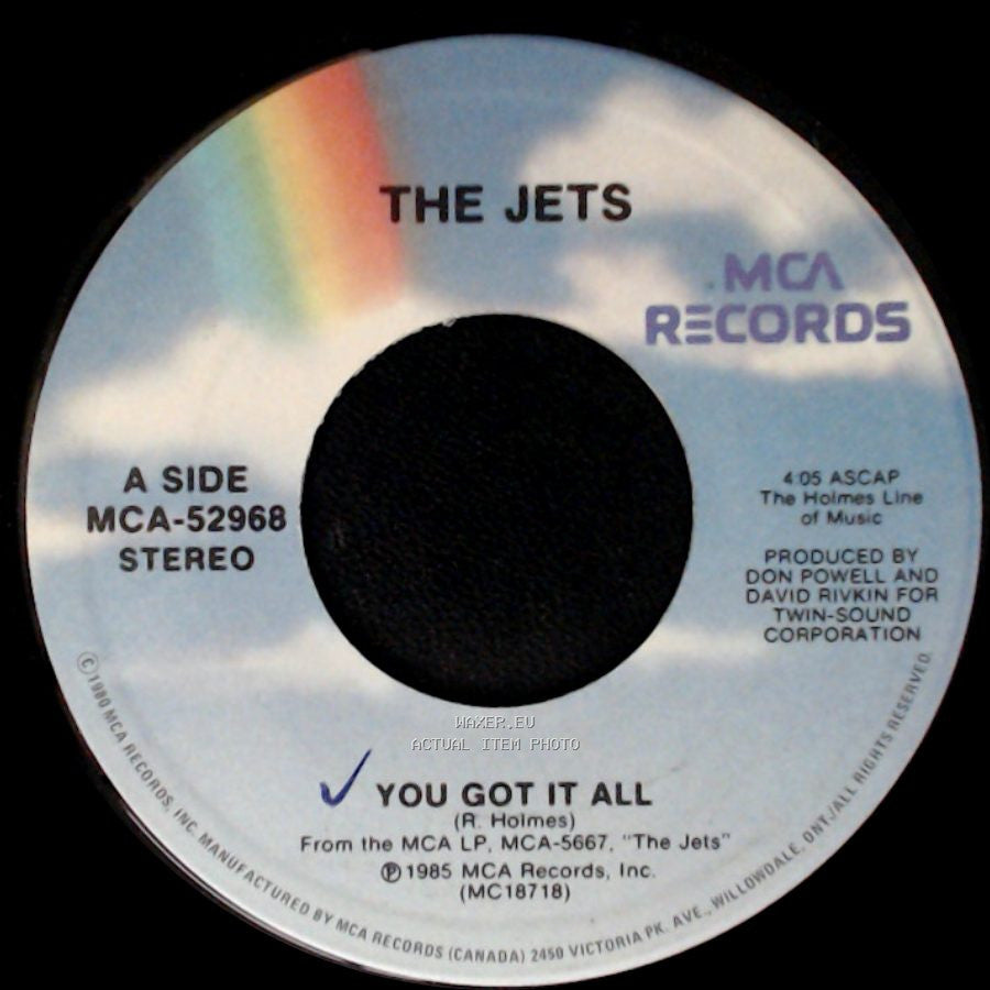 The Jets - You Got It All / Burn The Candle side A