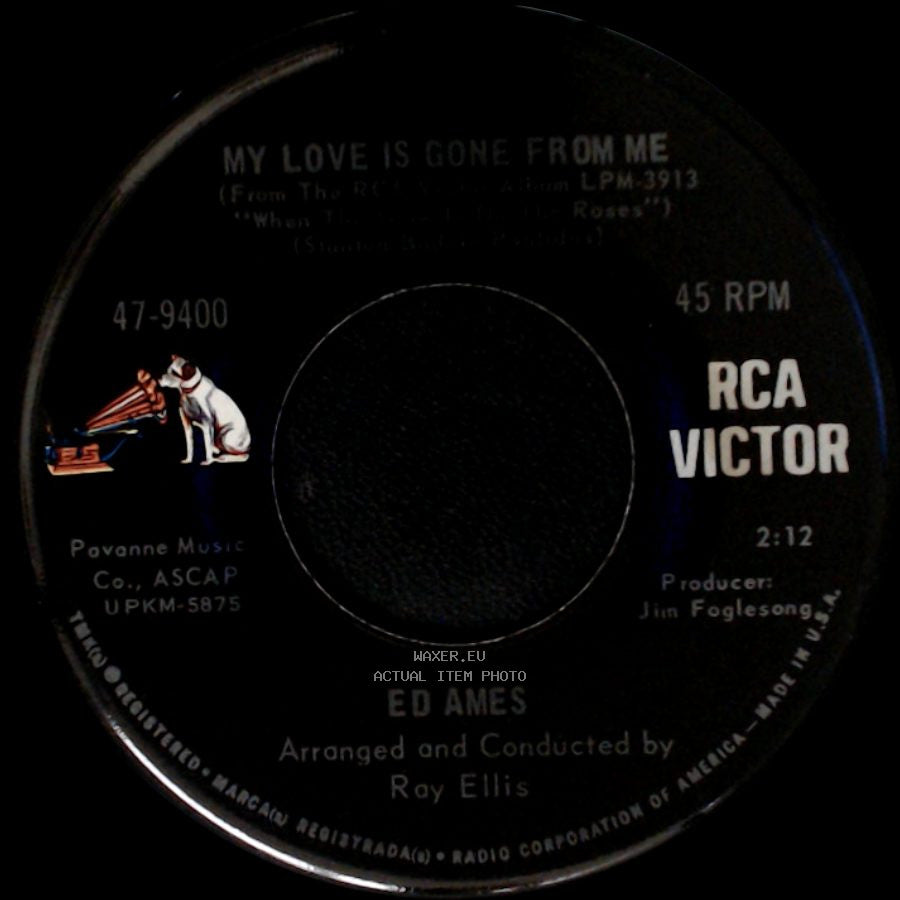 Ed Ames - Who Will Answer? / My Love Is Gone From Me side B