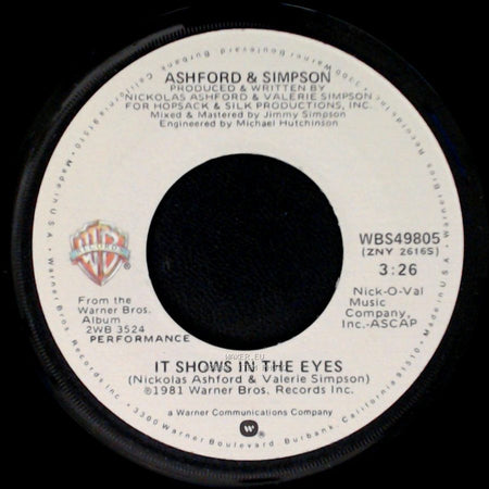 Ashford & Simpson - Medley: You're All I Need / Ain't Nothing Like The Real Thing / Ain't No Mountain High Enough / It Shows In The Eyes side B
