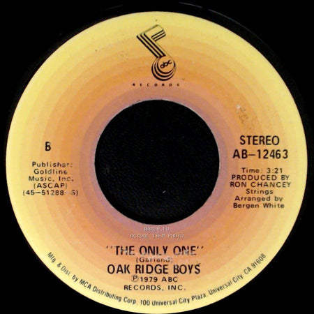 Oak Ridge Boys - Sail Away / The Only One side B