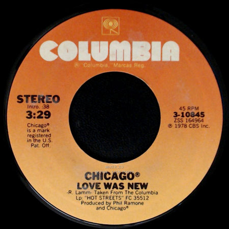 Chicago® - Alive Again / Love Was New side B