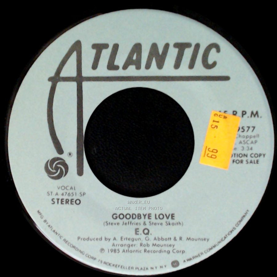 E.Q. - Goodbye Love / Goodbye Love side B
