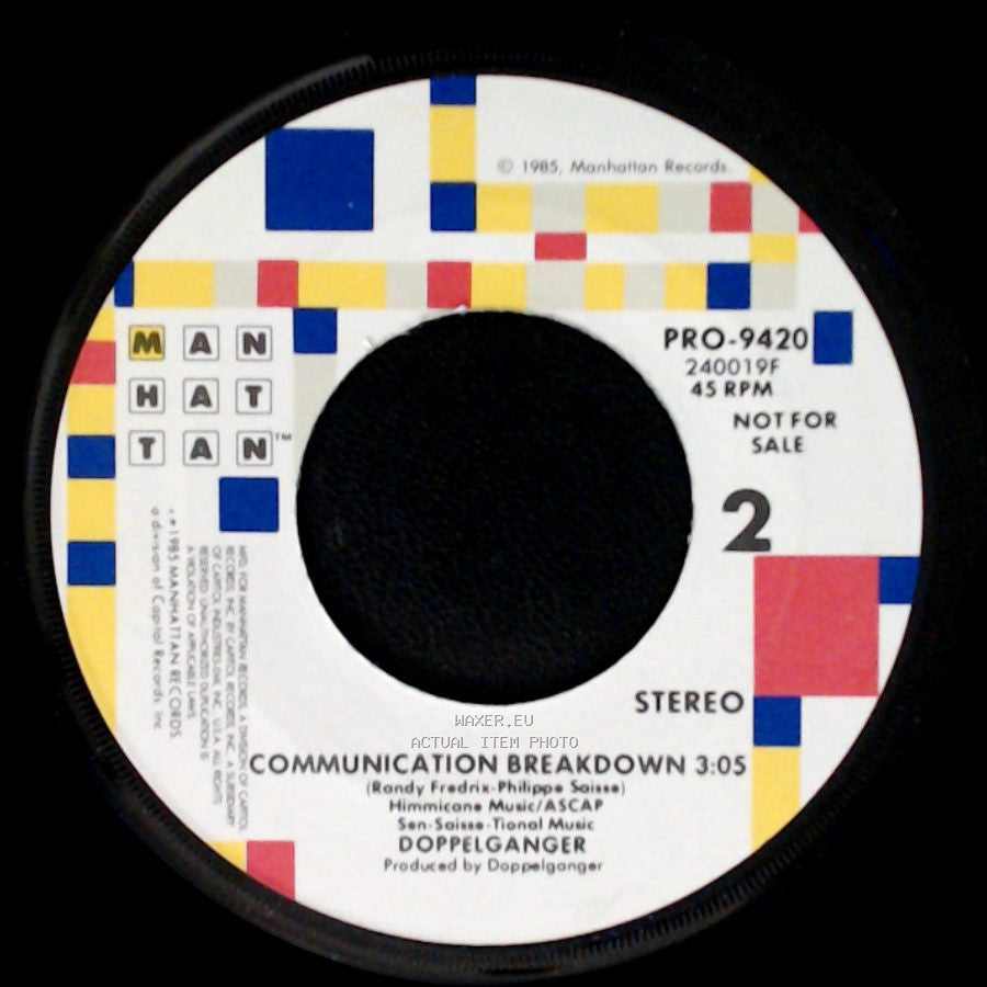 Doppelganger - Communication Breakdown (Electro-Magnetic Vocal) / Communication Breakdown side B