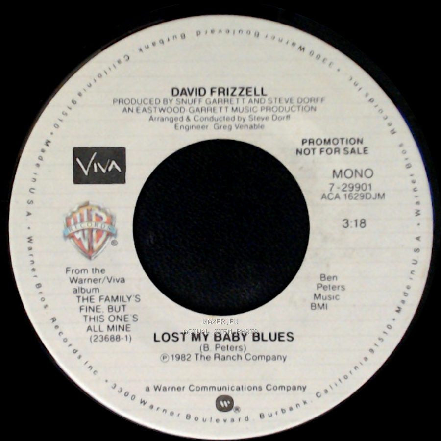 David Frizzell - Lost My Baby Blues / Lost My Baby Blues side B