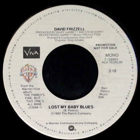 David Frizzell - Lost My Baby Blues / Lost My Baby Blues side B