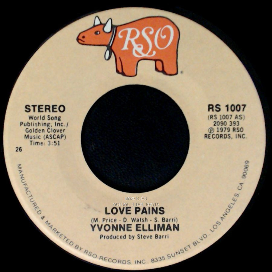 Yvonne Elliman - Rock Me Slowly / Love Pains side B