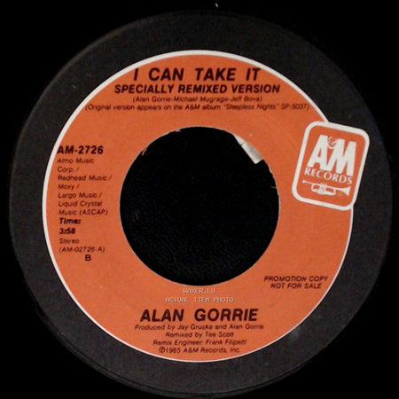 Alan Gorrie - I Can Take It (Specially Remixed Version) / I Can Take It (Specially Remixed Version) side A