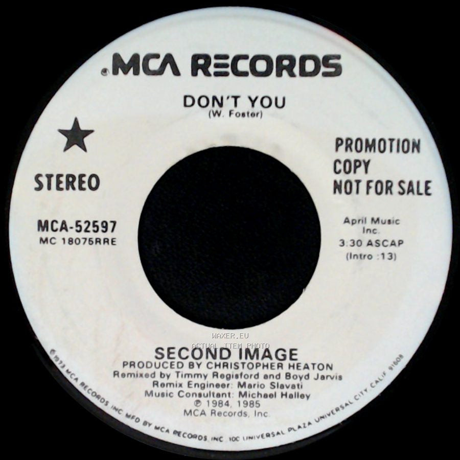 Second Image - Don't You / Don't You side B