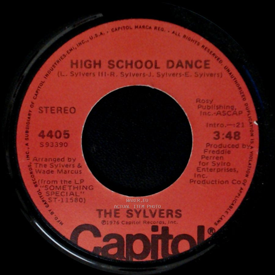 The Sylvers - High School Dance / Lovin' You Is Like Lovin' The Wind side A