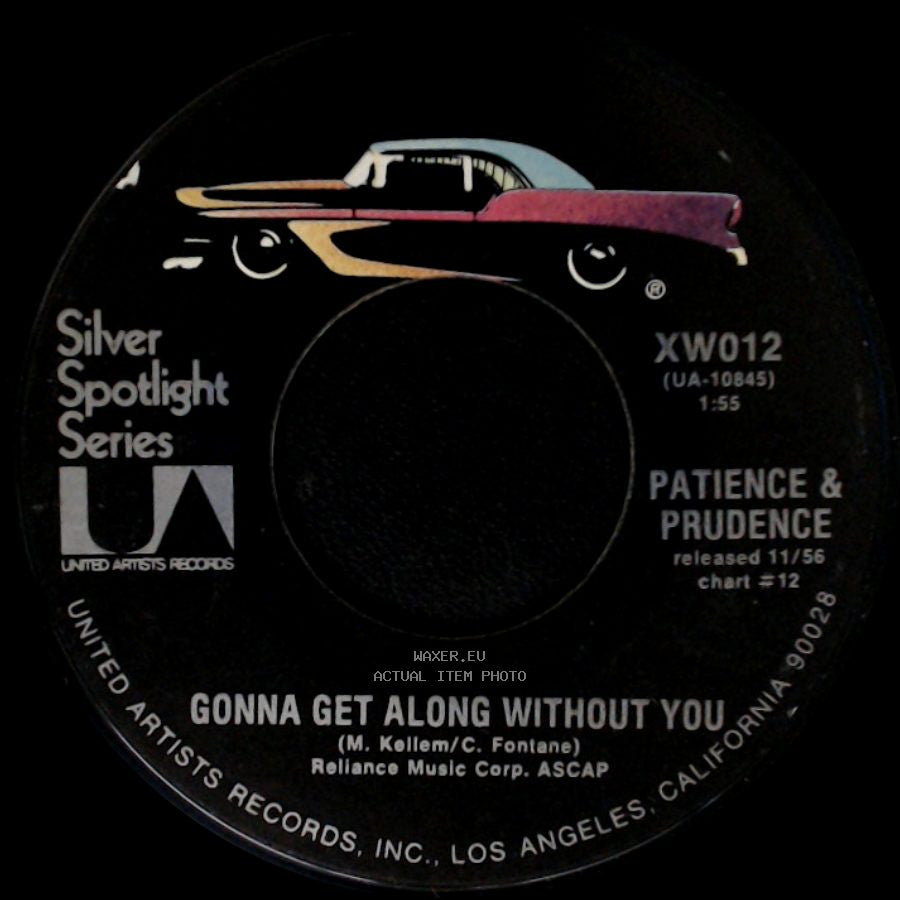 Patience & Prudence - Tonight You Belong To Me / Gonna Get Along Without You side B