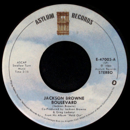 Jackson Browne - Boulevard / Call It A Loan side A