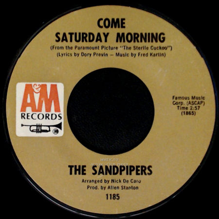 The Sandpipers - To Put Up With You / Come Saturday Morning side A