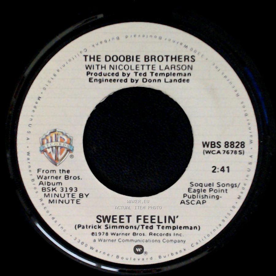 The Doobie Brothers / The Doobie Brothers With Nicolette Larson - Minute By Minute / Sweet Feelin' side B