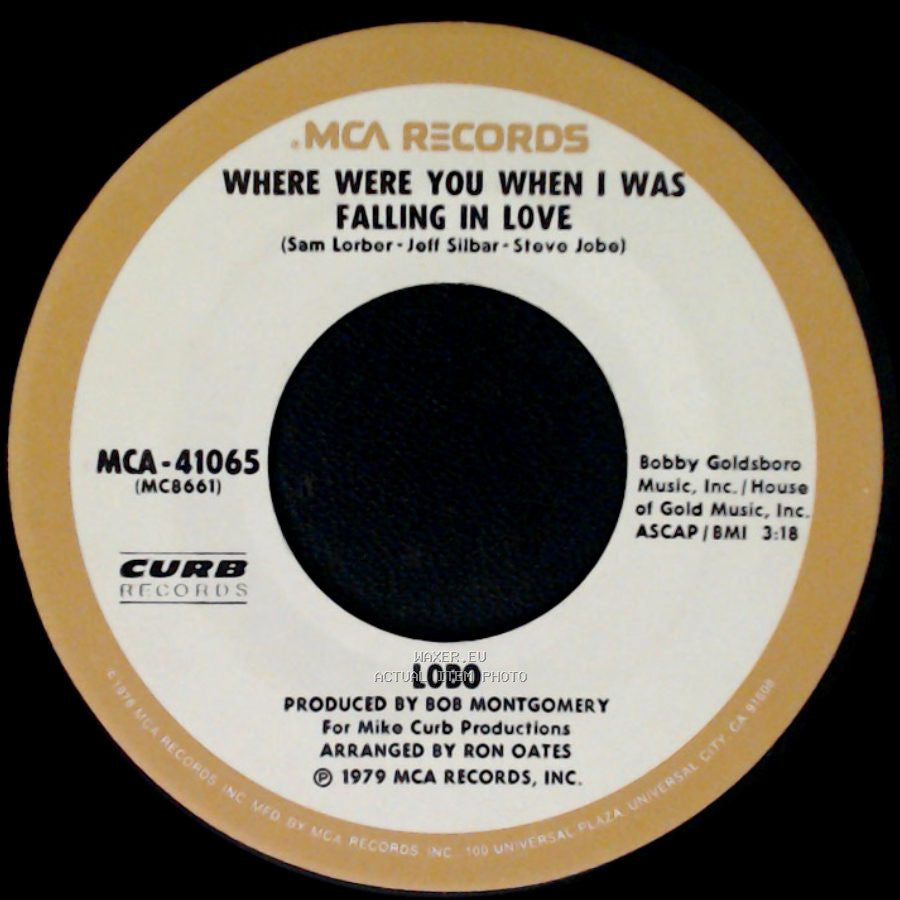 Lobo - I Don't Wanna Make Love Anymore / Where Were You When I Was Falling In Love side B