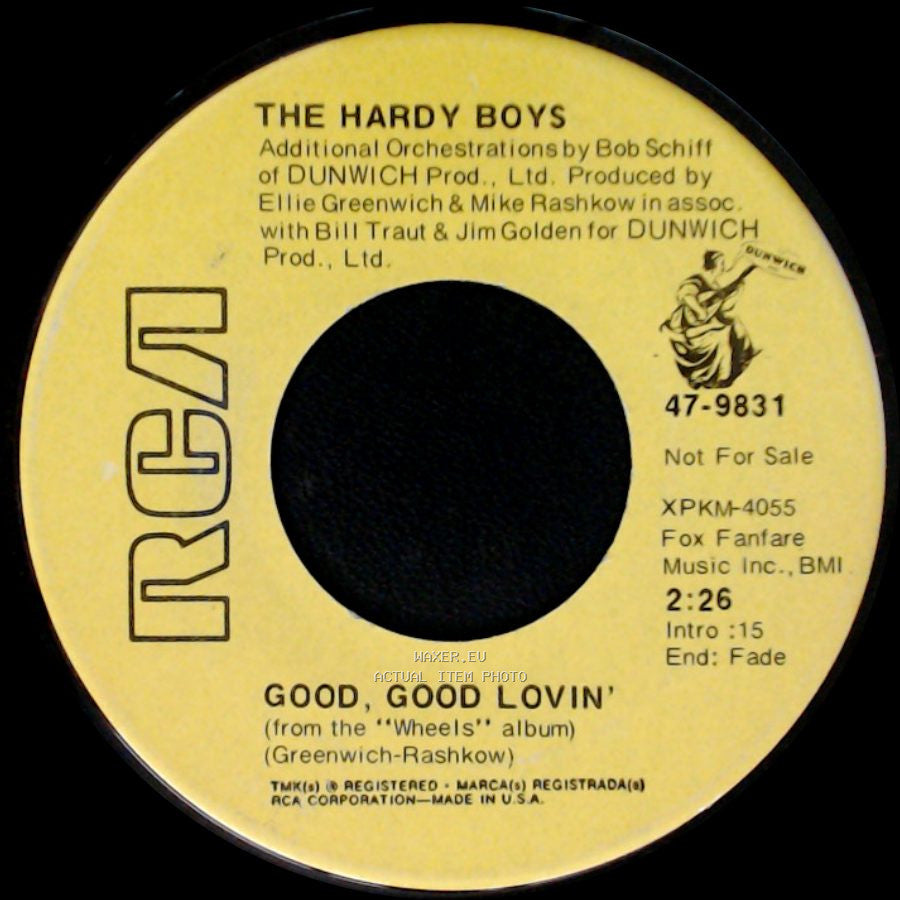 The Hardy Boys - Love Train / Good, Good Lovin' side B