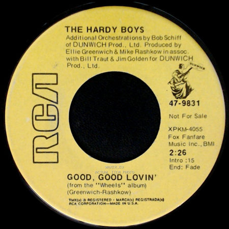 The Hardy Boys - Love Train / Good, Good Lovin' side B