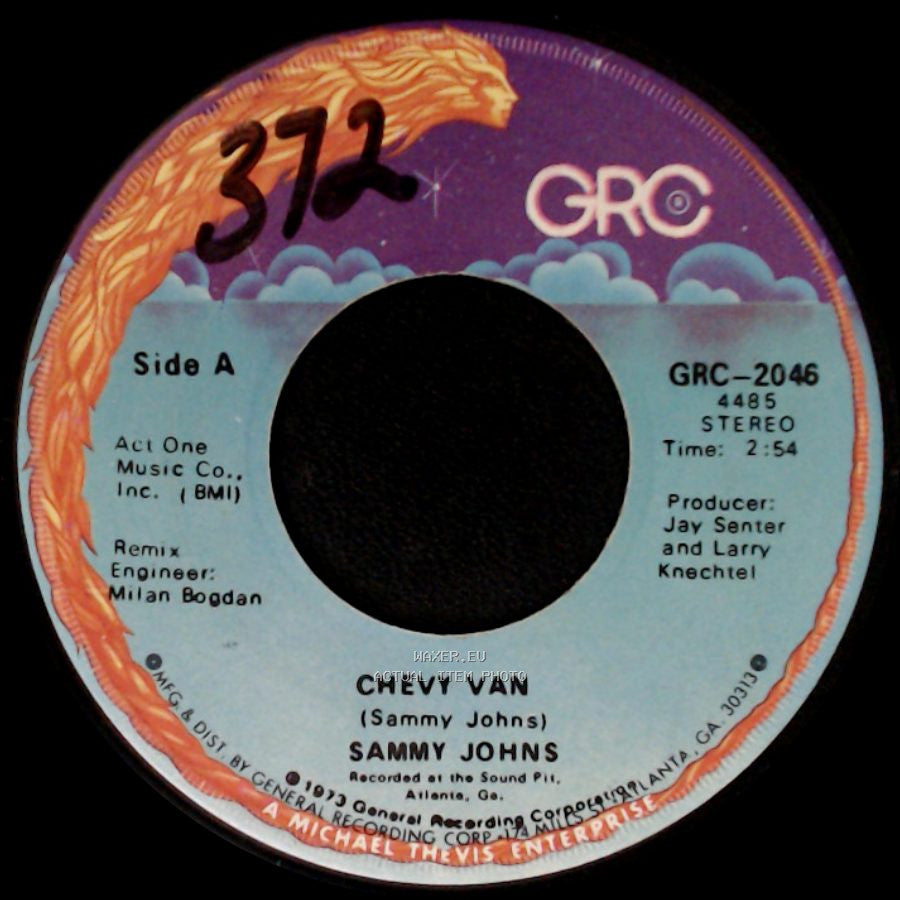 Sammy Johns - Chevy Van / Hang My Head And Moan side A