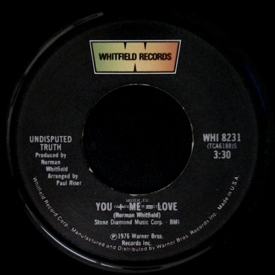 Undisputed Truth - You + Me = Love (Instrumental) / You + Me = Love side B