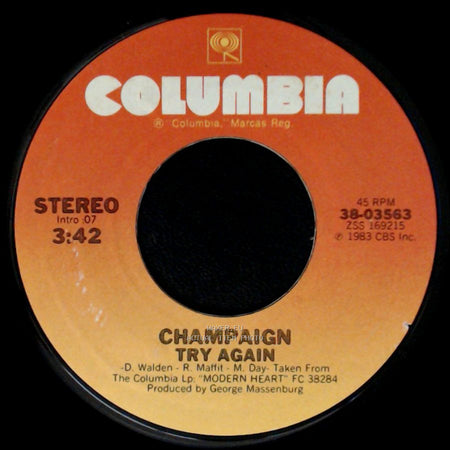 Champaign - International Feel / Try Again side B