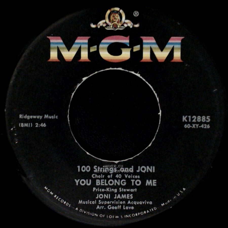 Joni James - I Need You Now / You Belong To Me side B