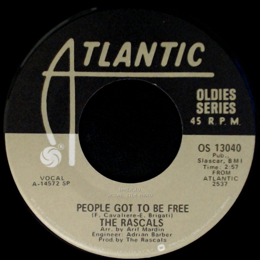 The Rascals / The Young Rascals - People Got To Be Free / How Can I Be Sure side A