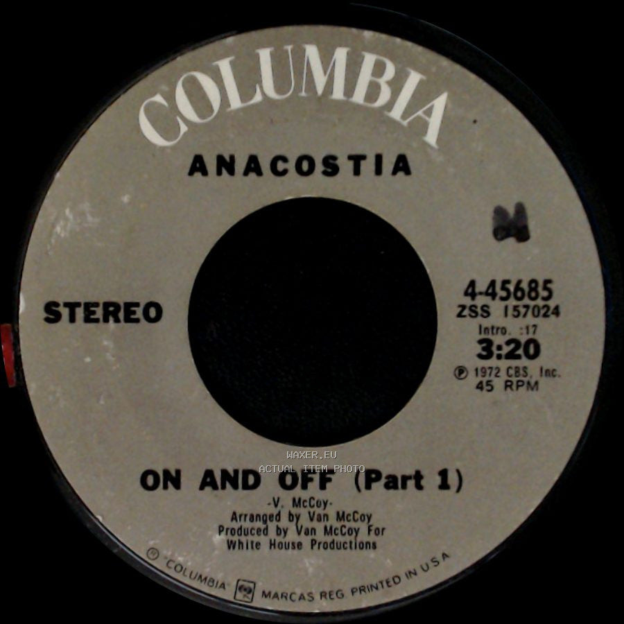 Anacostia - On And Off (Part 1) / On And Off (Part 2) side A