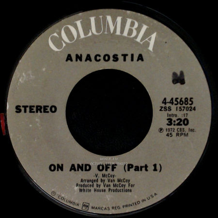 Anacostia - On And Off (Part 1) / On And Off (Part 2) side A