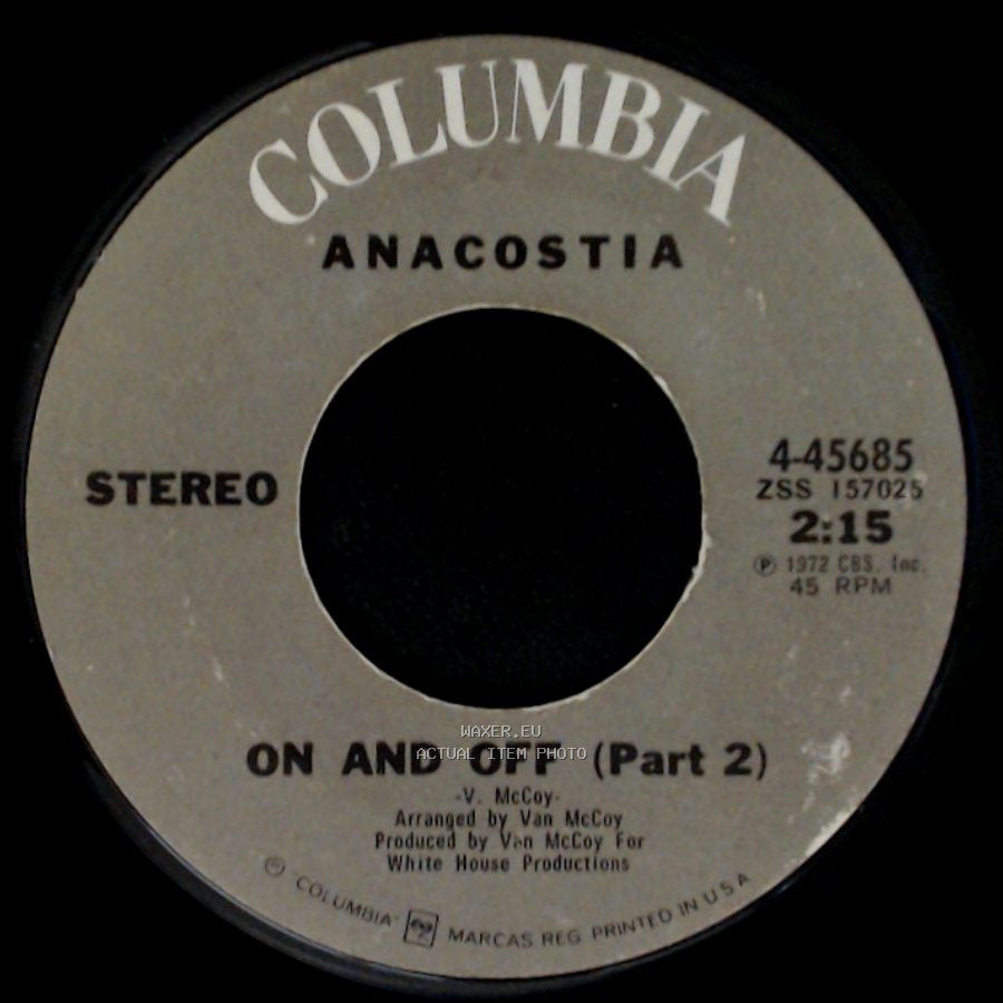 Anacostia - On And Off (Part 1) / On And Off (Part 2) side B