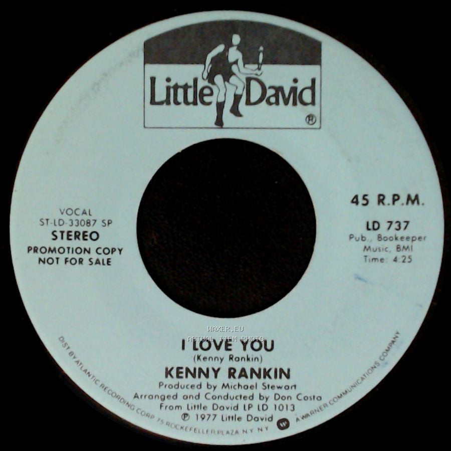 Kenny Rankin - I Love You / When Sunny Gets Blue side A