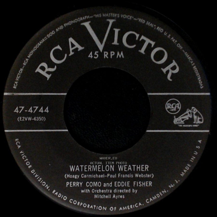 Perry Como And Eddie Fisher - Maybe / Watermelon Weather side B