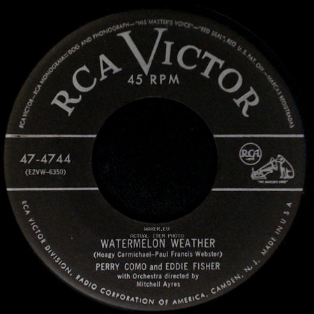 Perry Como And Eddie Fisher - Maybe / Watermelon Weather side B
