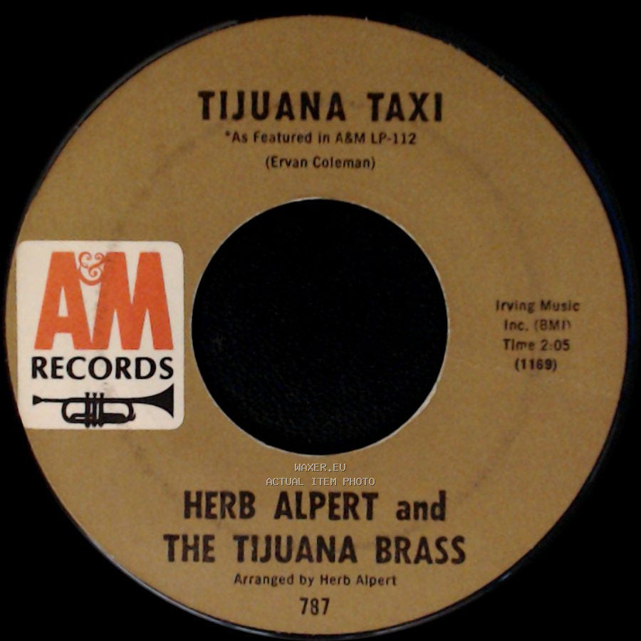 Herb Alpert And The Tijuana Brass - Zorba The Greek / Tijuana Taxi side B