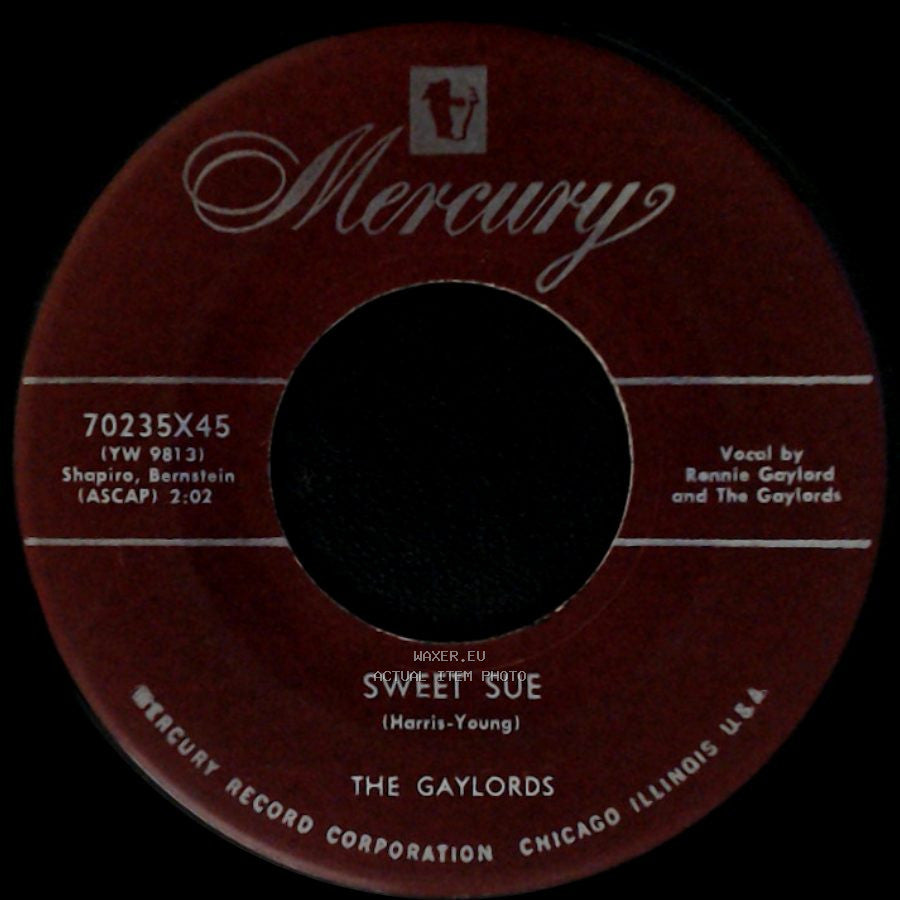 The Gaylords - Wonderin' / Sweet Sue side B