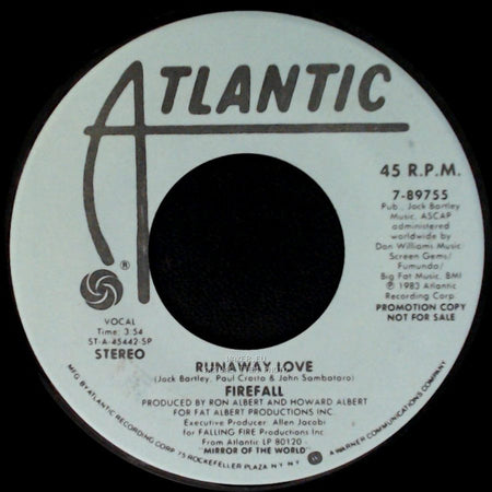 Firefall - Runaway Love / Runaway Love side A