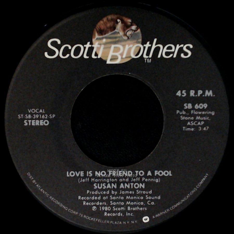 Fred Knoblock And Susan Anton / Susan Anton - Killin' Time / Love Is No Friend To A Fool side B
